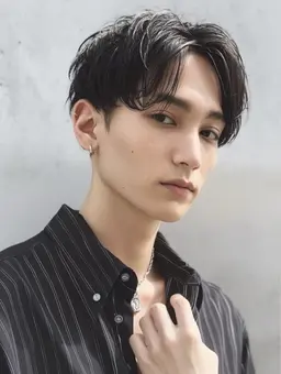 当日予約⭕️メンズカット+パーマ(カルマ・ニュアンス・フェザーパーマ)セット付き🌟