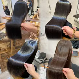 【✨24歳以下ミニモ学割✨】艶髪縮毛矯正+韓国発内部補修トリートメント🩵