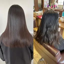 水素ストレート+オージュアトリートメント