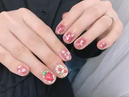 🟠新規No.1🟠ニュアンス系アート5本🟠デザイン持込🅾️残りはワンカラー【オフなし、ケア付き】