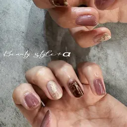 クリスマス限定🎄simple デザイン🩵ワンカラー&ポイントアート2本