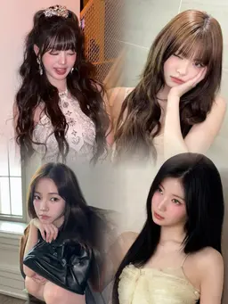 人気No.1👑【推し級垢抜け✨】韓国アイドル風カラー＋うる艶トリートメント️🫧