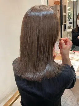 💎ミニモ限定💎【脱白髪染め】レディースカット+暗くならないツヤ髪カラー