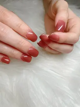 深爪対応✨️美フォルム💖アクリルスカルプワンカラー