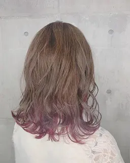 【推しカラーにもオススメ💕】🌈インナーカラーorイヤリングカラー🌈🦄ブリーチ込みでこのお値段💕✨