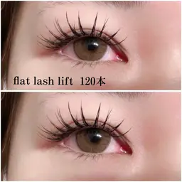 フラットラッシュ120本まで✨コーティング剤付き🫧オフなし