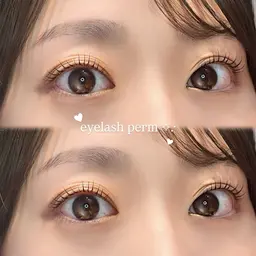 👀🤍 まつげパーマ (上)