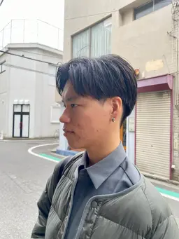 ⚡️うねり一撃⚡️メンズカット+ダメージレス縮毛矯正