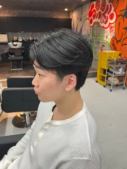 最高の毛流れで魅せるニュアンスパーマ➕メンズカット➕毛流れの最強維持トリートメント