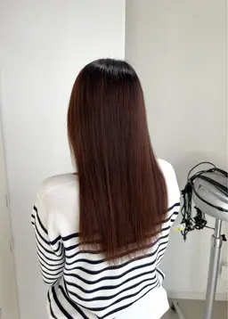 👩🏼‍🦱ブリーチ毛でもできる！？👩🏼‍🦱髪質改善酸性ストレート＋カット＋うる艶トリートメント🫧