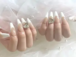 【練習モデル】〈オフあり〉フレンチネイル💓‪10本✨️12/31まで