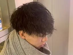 【シャープさが欲しい人へ🌟】メンズカット+ツイストスパイラルパーマ#波巻き#シャドウ#ニュアンス#フェザー