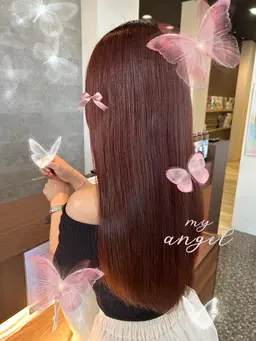 成人式前に✨【平日限定】カット+ブリーチなしダブルカラー🤍