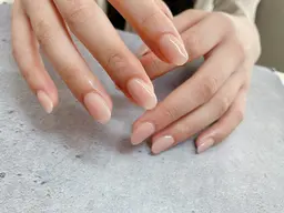 《深爪解消◎自然な長さだし10本》オフなし☆ワンカラー/ラメグラデ 105分