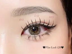 【フラットラッシュ】(100本¥4500)(120本¥5000)初回オフ無料♡  ̖́-(再来+¥500)