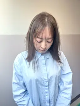 【❄️12月限定🩵】 透明感カラー＋Aujua4STEPトリートメント🩵