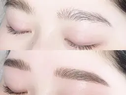 【美眉スタイリング+似合わせデザインパーマ】眉とまつげのセットメニュー♪パリジェンヌもOK🌈