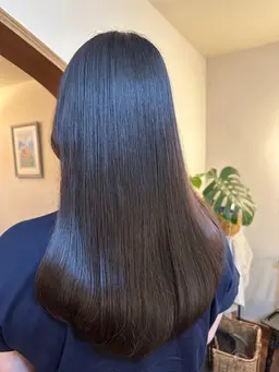 カット+ストレートパーマ
