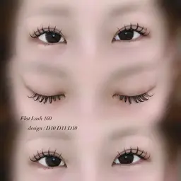 フラットラッシュ160本🎀(片目80本ずつ)