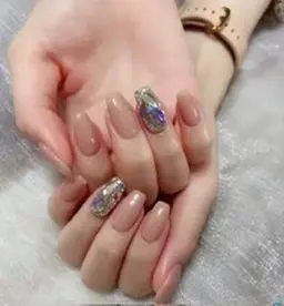 【ハンドジェル】ワンカラーorラメグラ+韓国パーツ2個or埋め尽くし 5980円