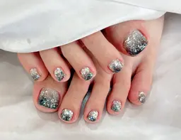 【FOOT★マシーンケア付き】50種類以上のデザインから選べる※お任せ＆持ち込みみ12100/オフはメニューより選択