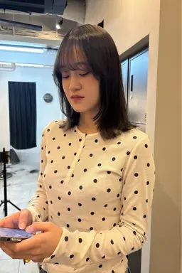 (U30)ミディアムカット+ワンカラー(トリートメント付き)🩰