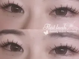 フラットラッシュ140本/エクステオフなし