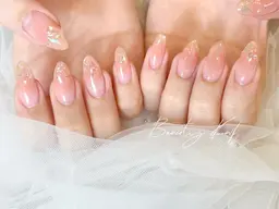 【初回ジェルオフ無料】INS大人気💗純欲ネイル！オーロラストーンの輝きを味わい6980