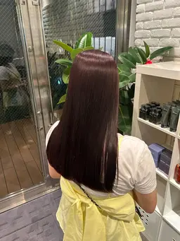 《艶感、透け感No. 1👑》ダメージレスイルミナカラー✨　＋ オージュアクイックトリートメント