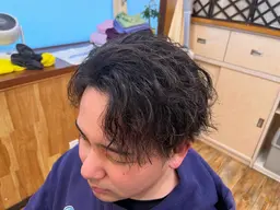メンズカット+パーマ+トリートメント