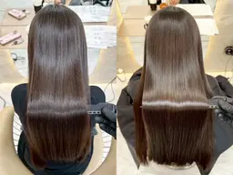 【💞土日限定💞】髪質改善"巻ける"縮毛矯正✨️➕似合わせカット➕内部補修トリートメント🫧超音波アイロン付き🌿