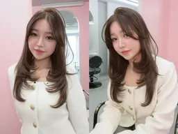 【人気度⭐️⭐️⭐️⭐️】韓国風カット➕トリートメント➕巻きおろし｛韓国ヘア/渋谷美容室/渋谷韓国ヘア/似合わせ/渋谷｝