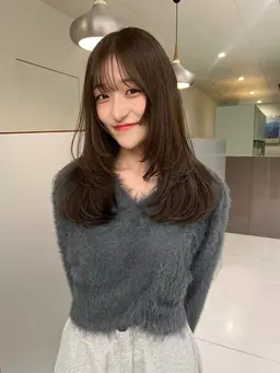 レイヤーカット+透明感カラー✂️🩵