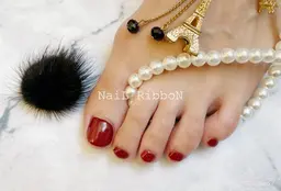 【FOOT】　ジェル単色orラメホログラデ