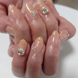 ジェルネイルアート２本付コース（オフ込み）