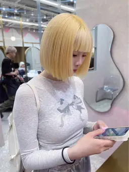 【.꒰ঌ12月限定໒꒱】カット➕ダブルカラー➕髪質改善トリートメント