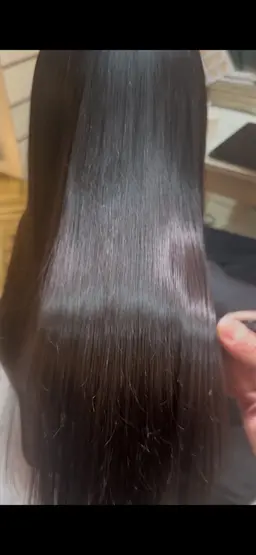 🔴⭐️縮毛矯正⭐️髪質改善‼️🟣➕3ステップトリートメント➕スチーマ