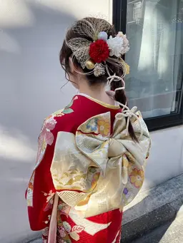 ♡🎀成人式振袖着付け➕ヘアセット🎀♡