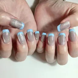 【フレンチ】ドライケア込み/マグネットなども◎/シンプルネイル