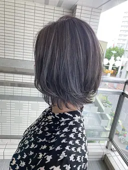 💙赤み消しアッシュcolor💙✂︎ダメージレス+ブレンド透け感カラー+カラートリートメント
