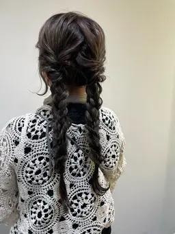 【お出かけ前に💎】ヘアセット(アップ、編みおろし)🎀