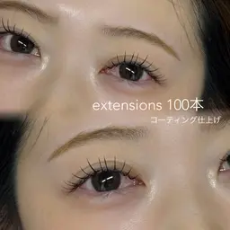 【エクステ】フラットラッシュ80~100本