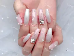 🌈ハンド🌈スカルプ長さだし10本+持ち込みデザイン6本アート💞￥14980