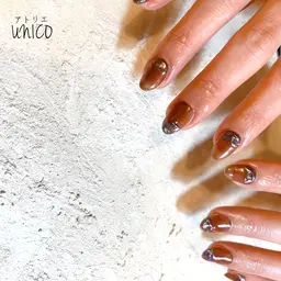 時短!🌟【オフ込】🟠2色で完全おまかせ/シンプルニュアンスネイル🌿※オフ無しの場合メッセージ下さい