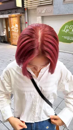 リタッチ(ブリーチ)➕オンカラー🦖💚