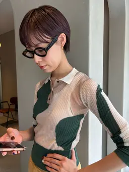 カット( short , bob )