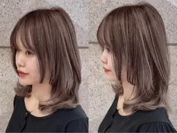 【外国風カラーバレイヤージュ】調整カット＋ダブルカラー＋TOKIOトリートメント