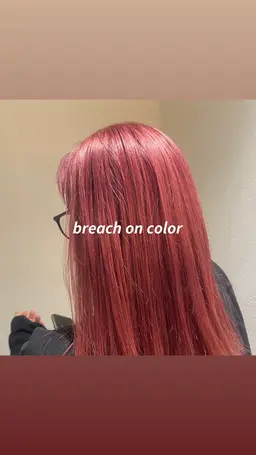 カット＋ブリーチオンカラー