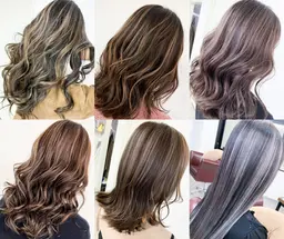 外国人風ハイライトカラー【💫ケアブリーチ込み💫】+AujuaリペアリティTr¥29700→¥23760