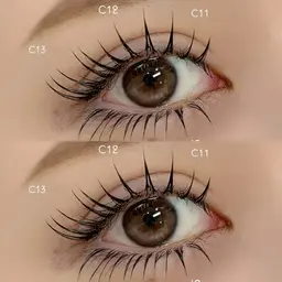 👙マツエク上下セット👙LED💡➕フラットラシュ上下つけ放題(上180本まで下70本まで)＋コーティング　オフ無料
